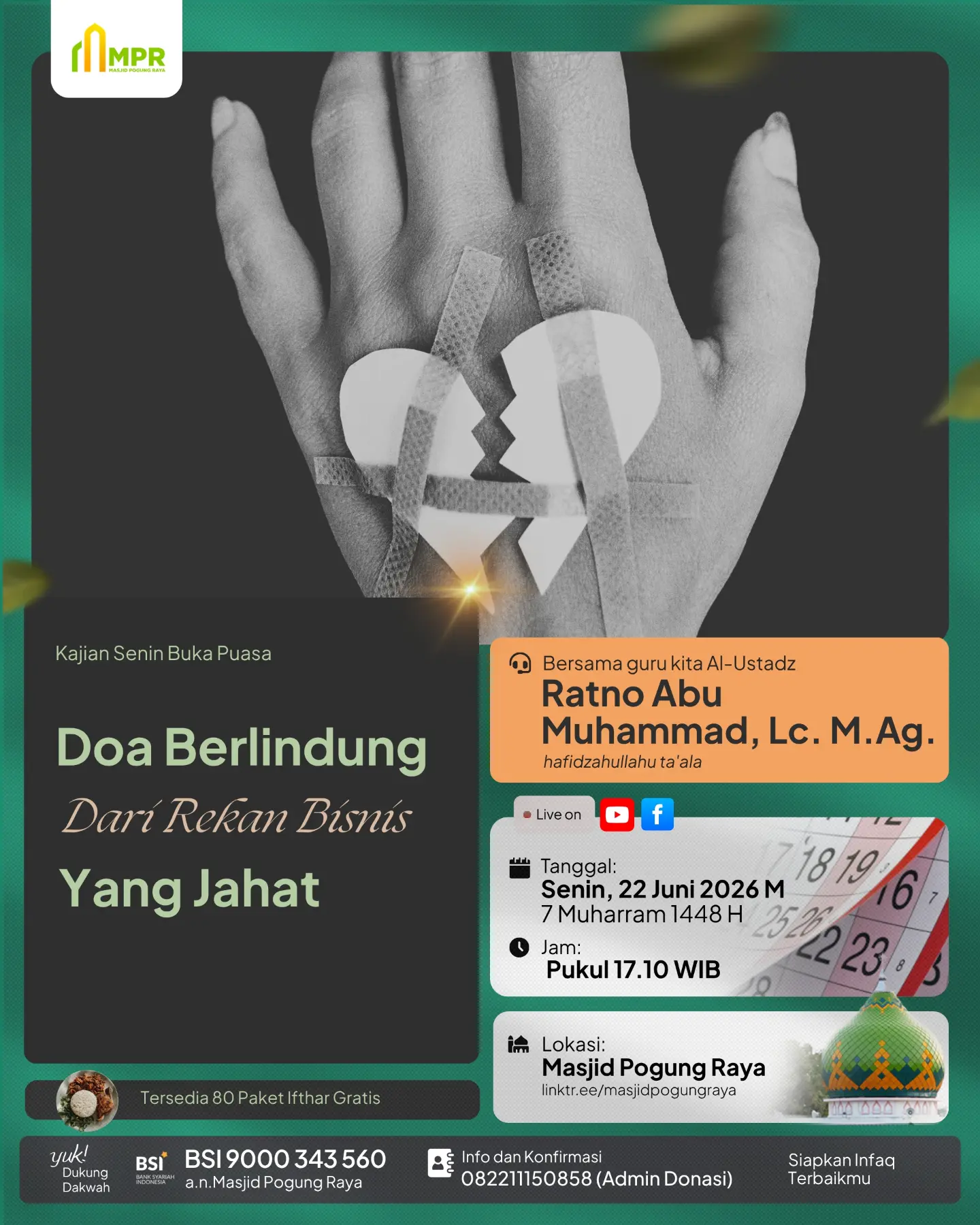 Kajian Rutin Buka Puasa Sunnah Senin