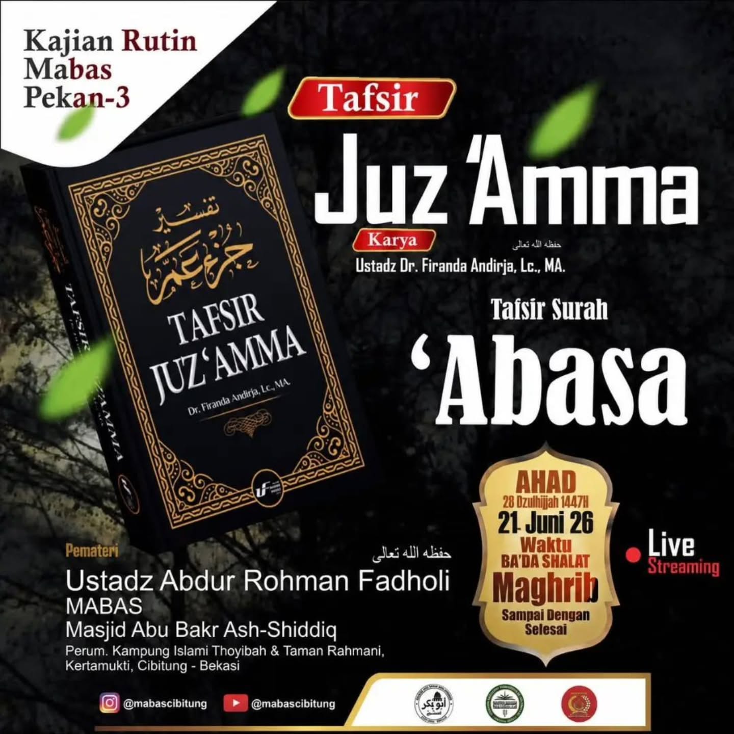 Kajian Rutin Mabas Pekan-3