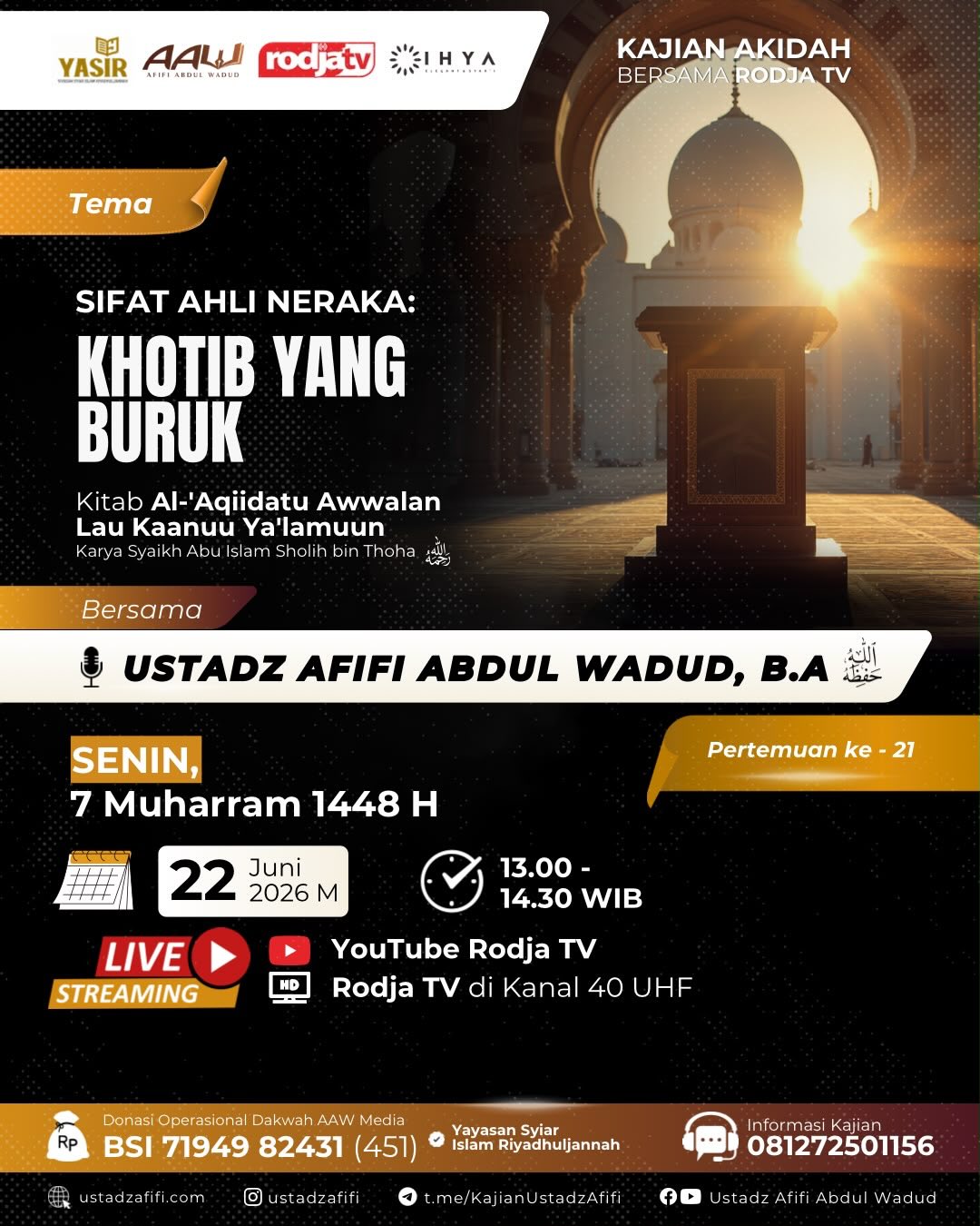 SIFAT AHLI NERAKA: KHOTIB YANG BURUK