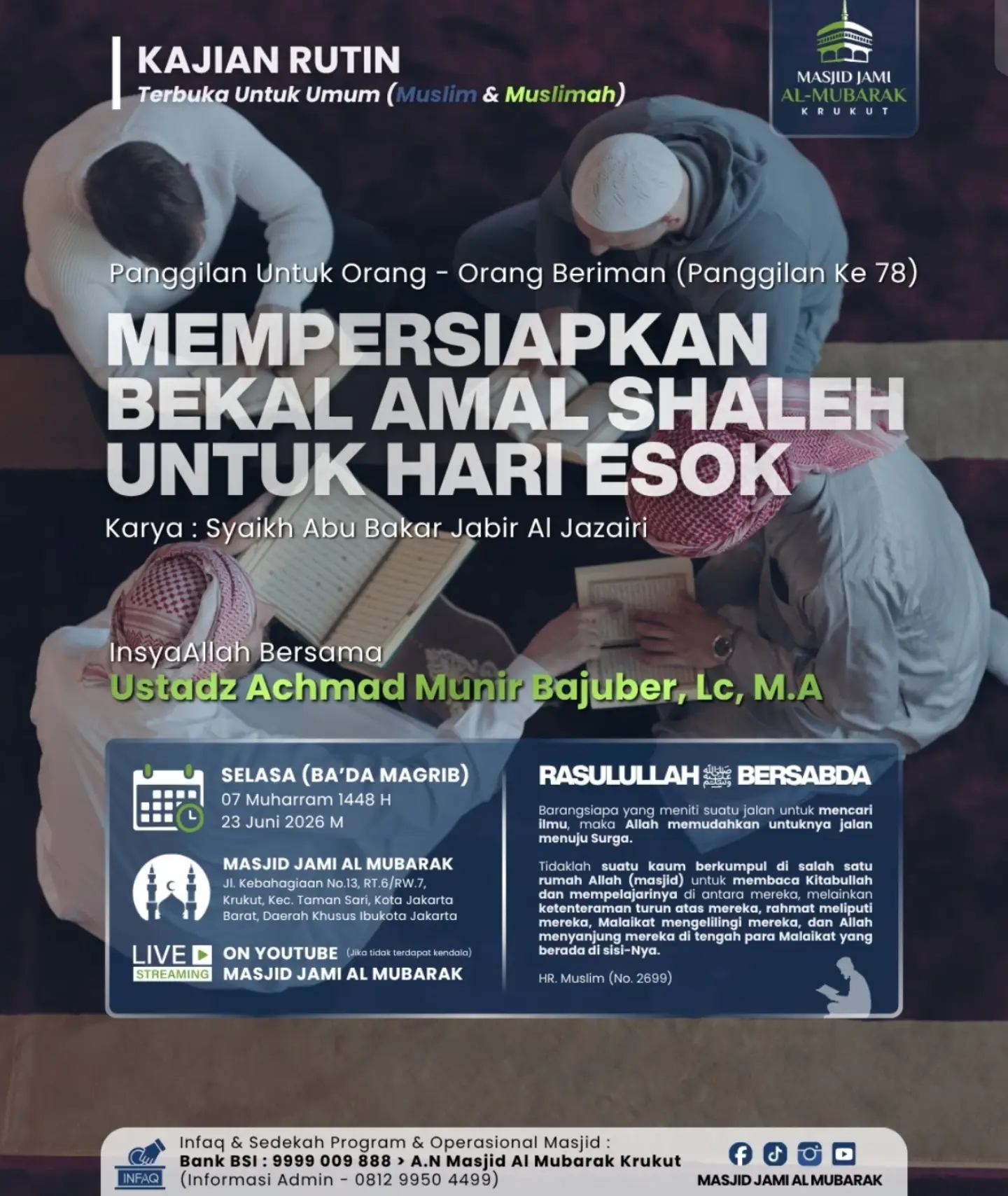 MEMPERSIAPKAN BEKAL AMAL SHALEH UNTUK HARI ESOK