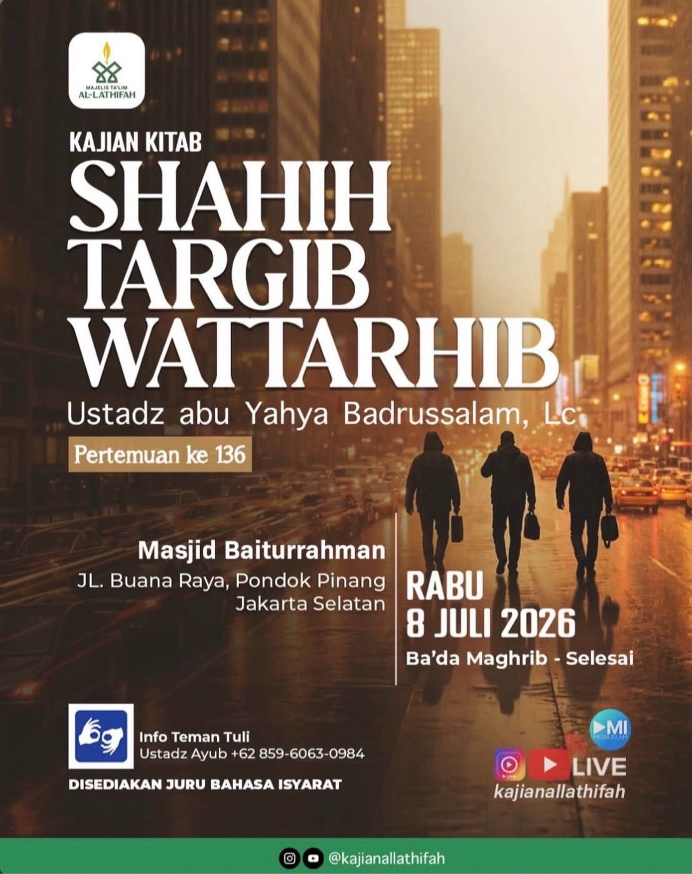 Kajian Kitab Shahih Targib Wat Tarhib