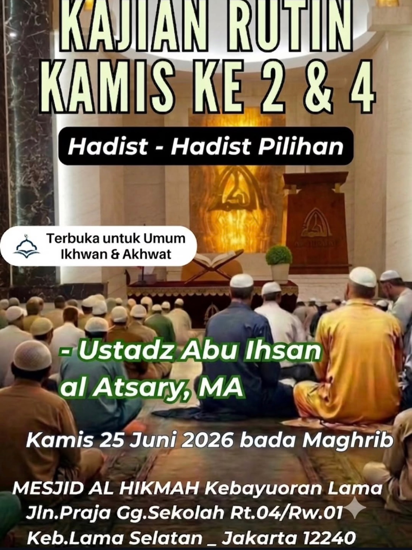 Kajian Rutin Kamis ke 2 & 4