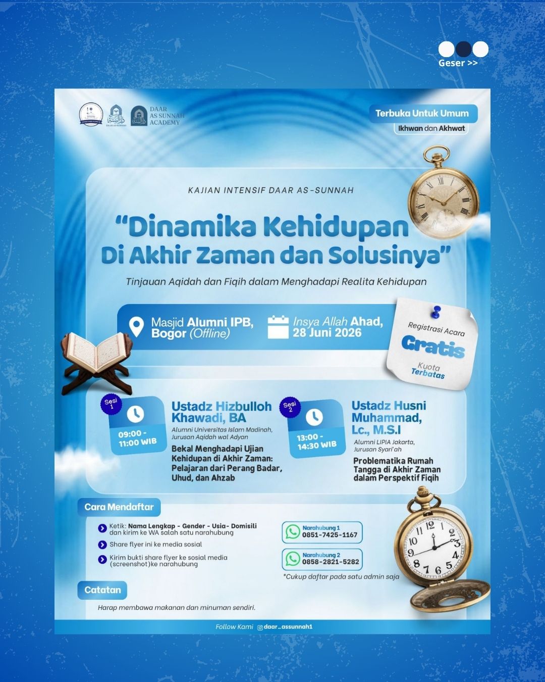 Dinamika Kehidupan Di Akhir Zaman dan Solusinya