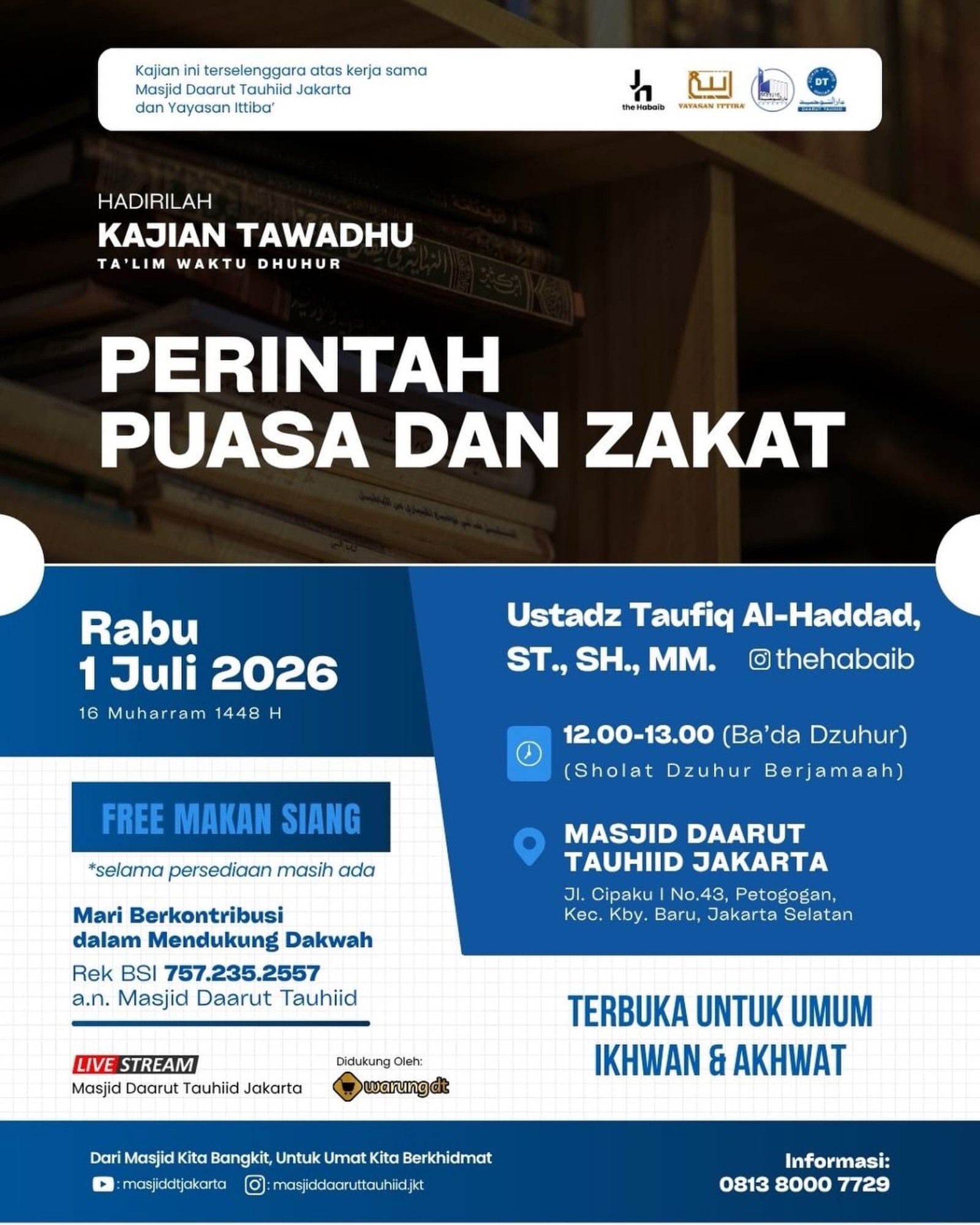 PERINTAH PUASA DAN ZAKAT