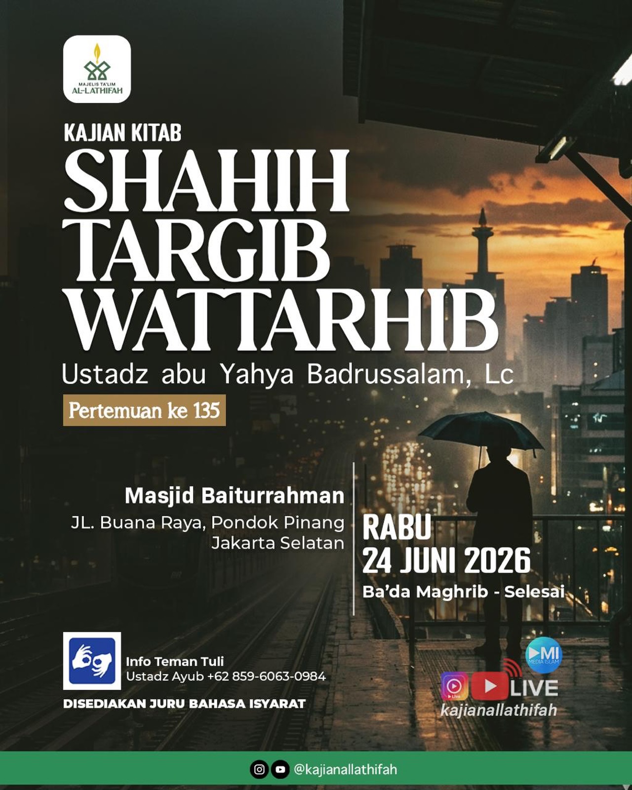 Kajian Kitab Shahih Targhib Wattarhib