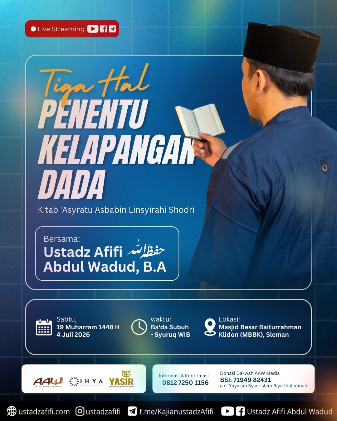 Tiga Hal Penentu Kelapangan Dada