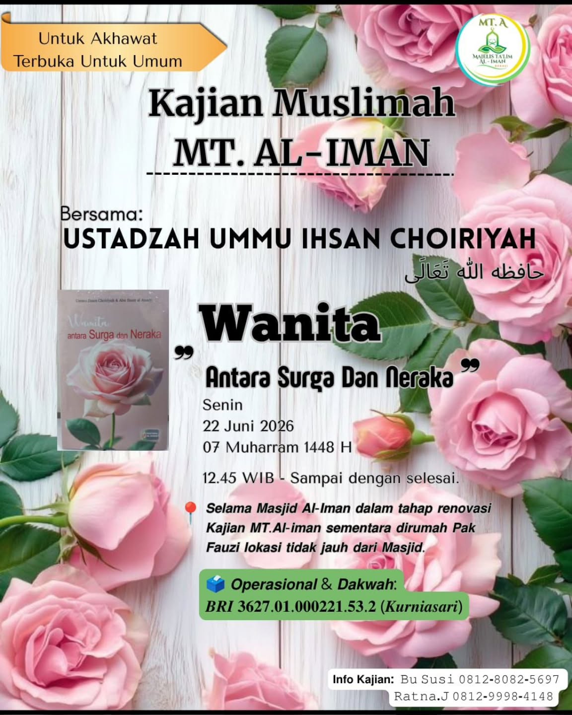 Kajian Muslimah MT. AL-IMAN