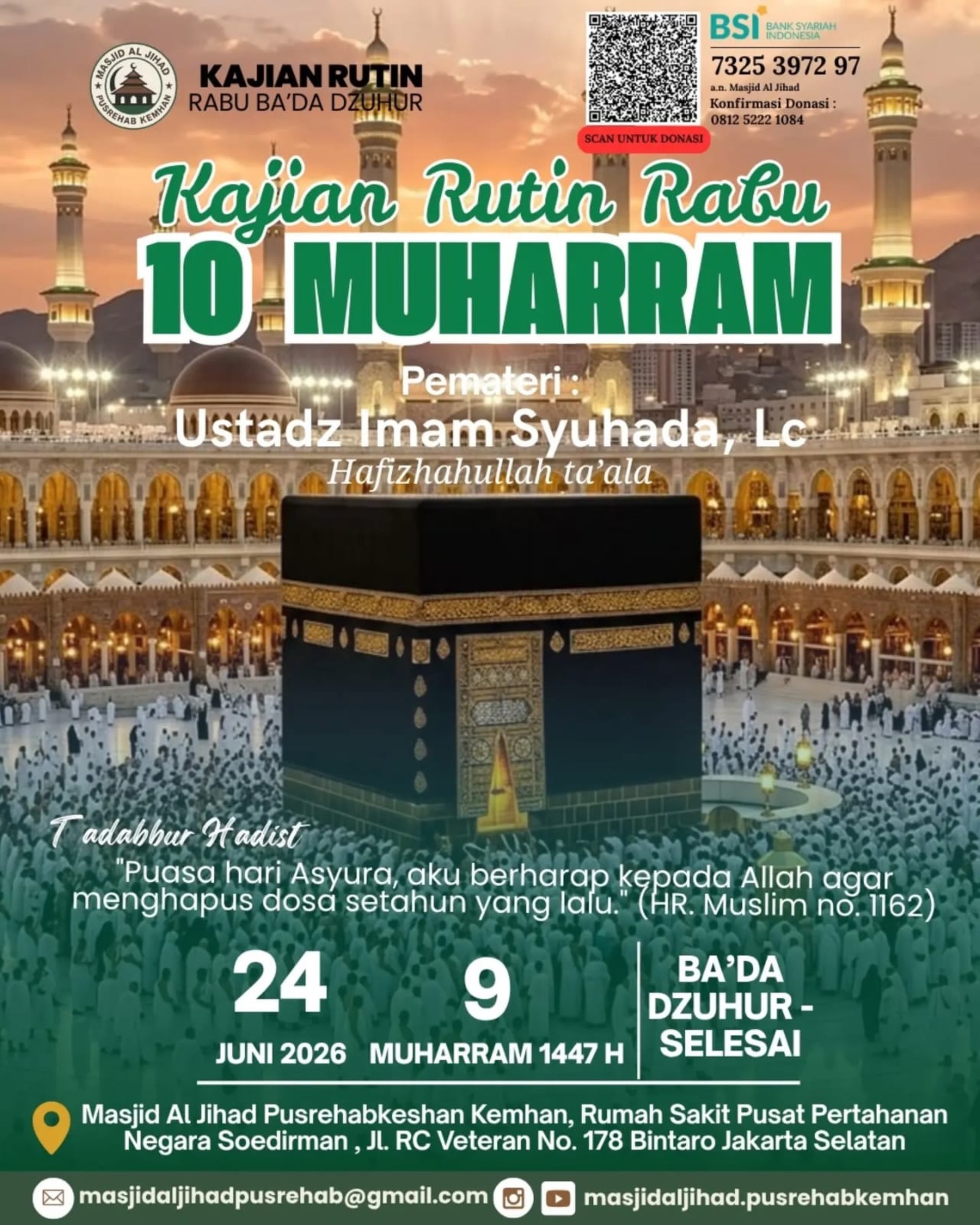 Kajian Rutin Rabu 10 Muharram
