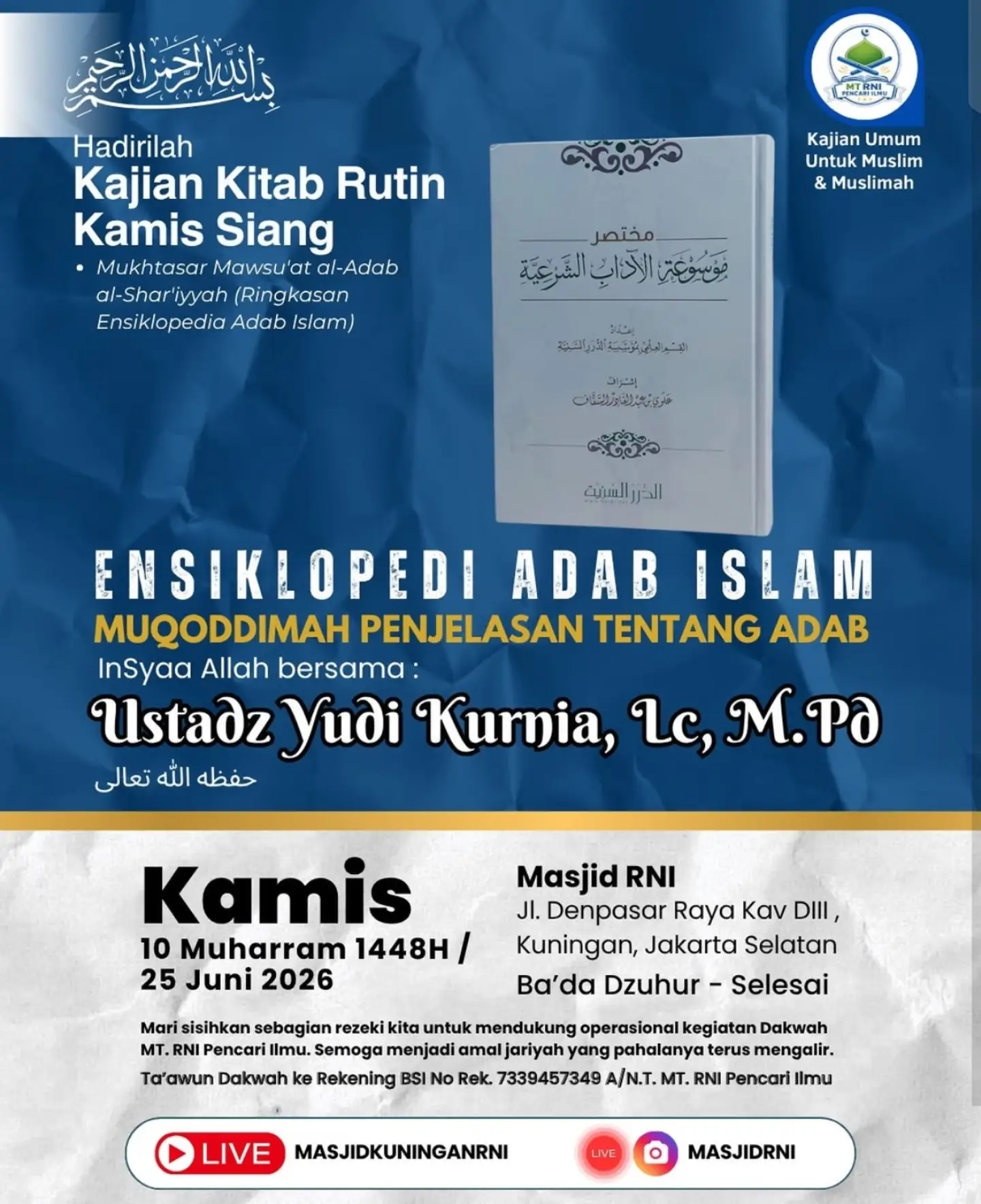 Ensiklopedi Adab Islam: Muqoddimah Penjelasan Tentang Adab