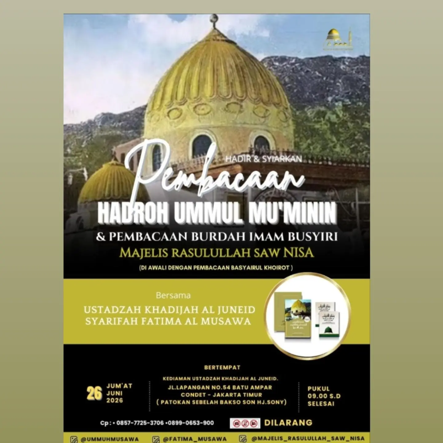 Jadwal Kajian Muslimah