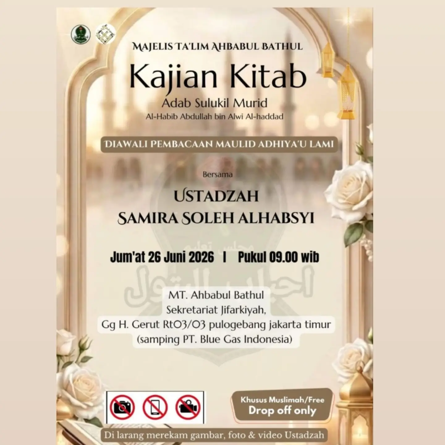 Kajian Kitab Adab Sulukil Murid
