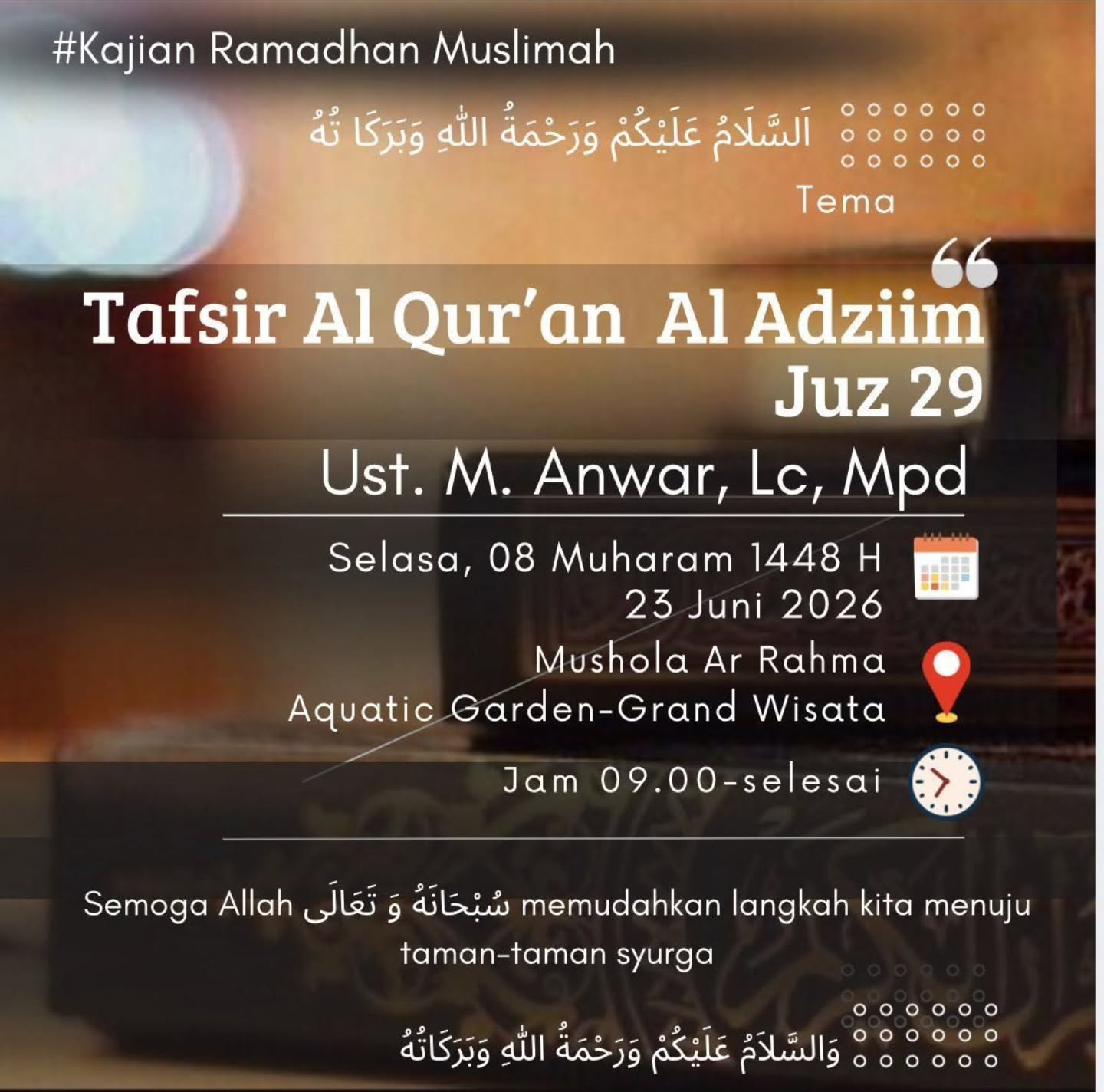Tafsir Al Qur'an Al Adziim Juz 29