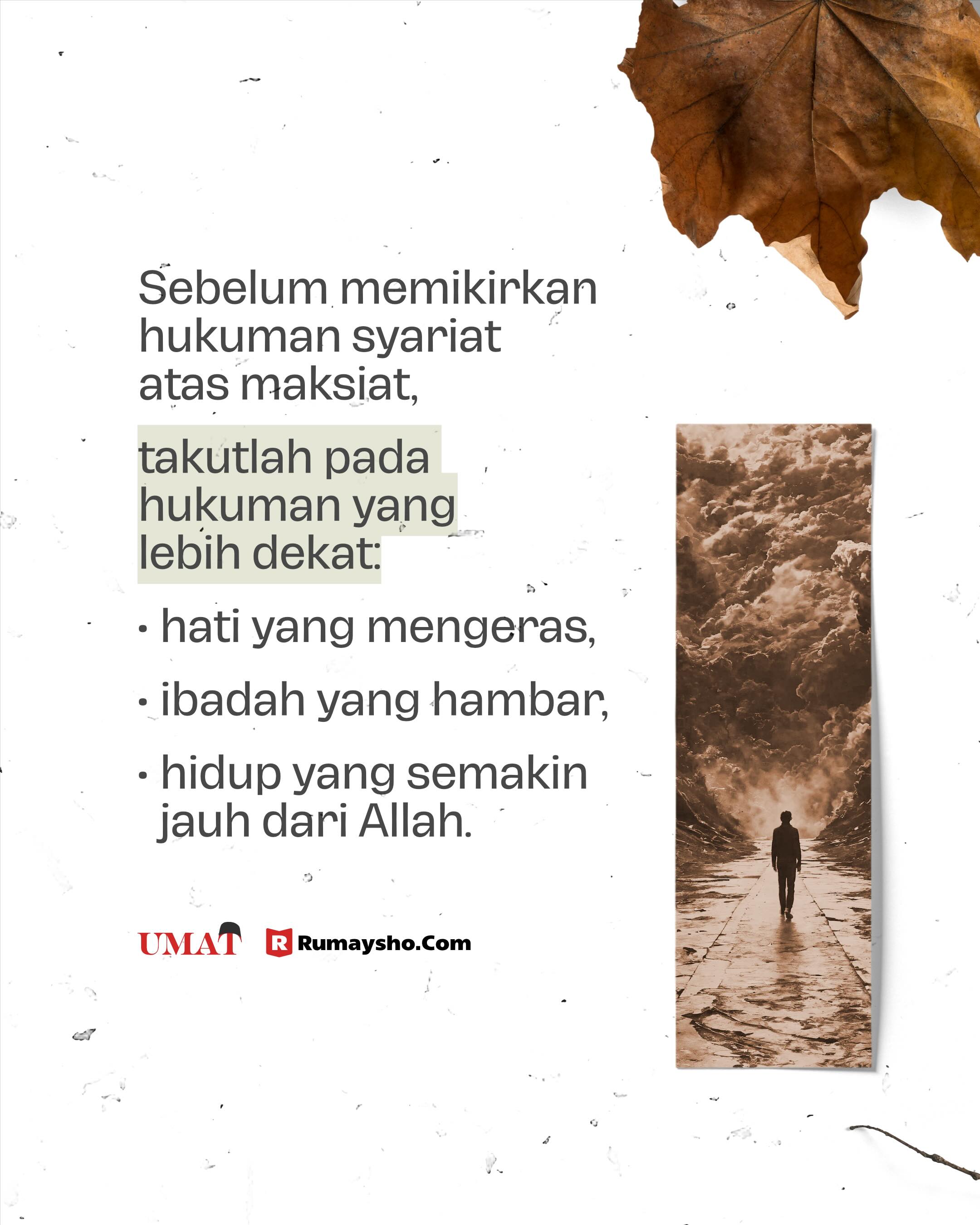 Hukuman Syariat atas Maksiat