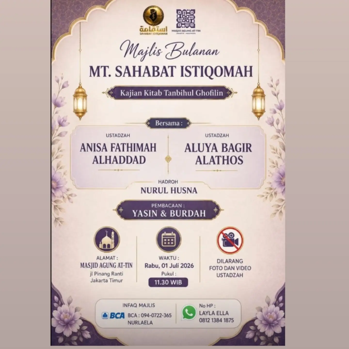 Majlis Bulanan MT. Sahabat Istiqomah