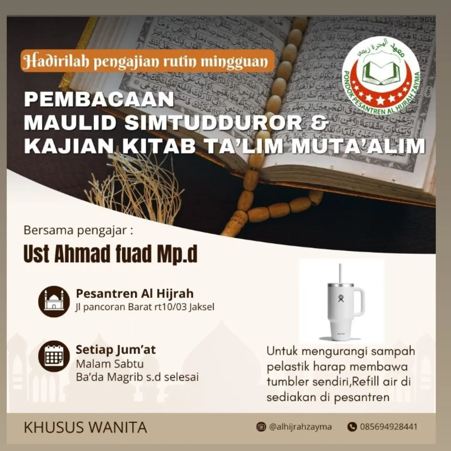 Hadirilah pengajian rutin mingguan