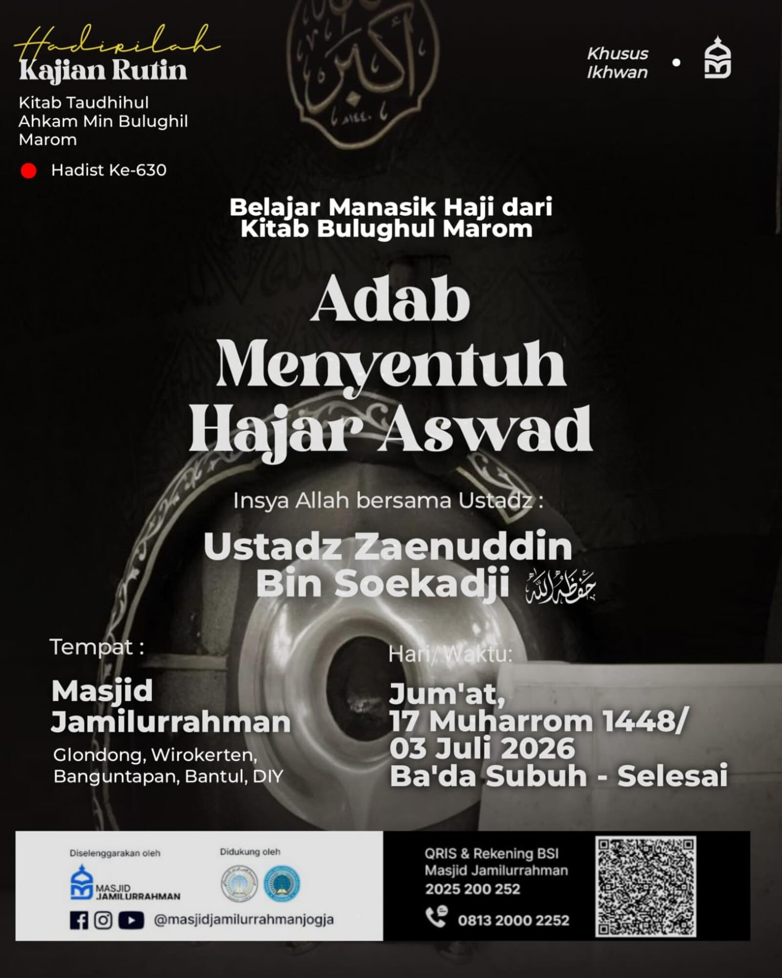 Adab Menyentuh Hajar Aswad