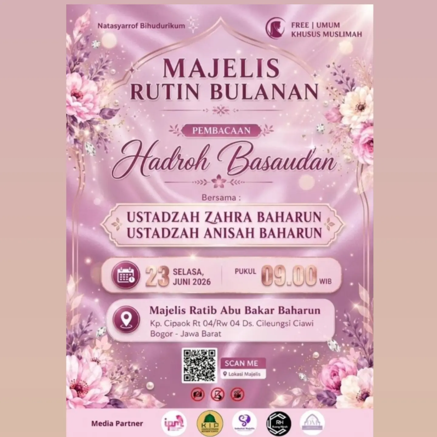 Majelis Rutin Bulanan - Pembacaan Hadroh Basaudan