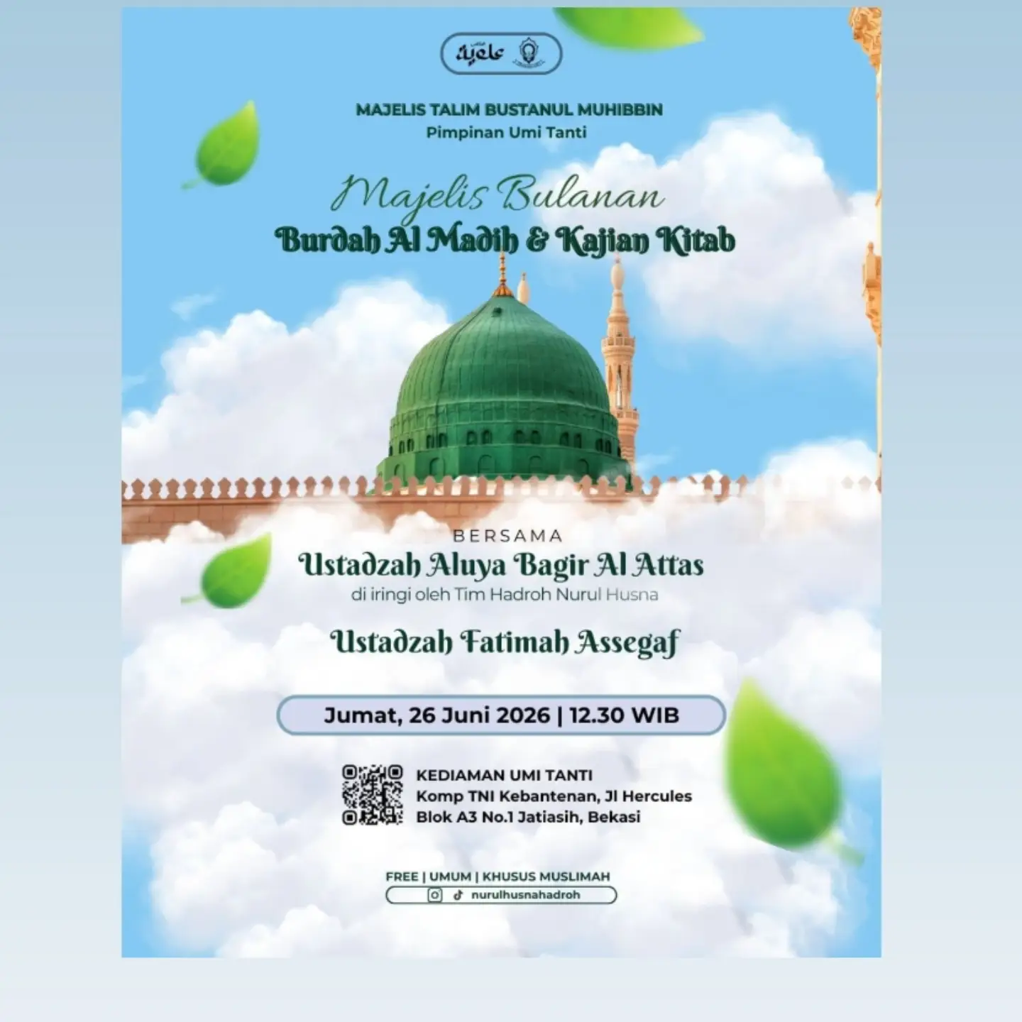 Majelis Bulanan Burdah Al Madih & Kajian Kitab
