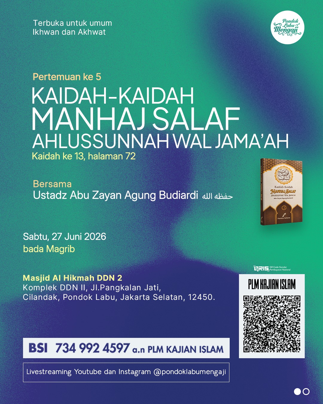 KAIDAH-KAIDAH MANHAJ SALAF AHLUSSUNNAH WAL JAMA’AH