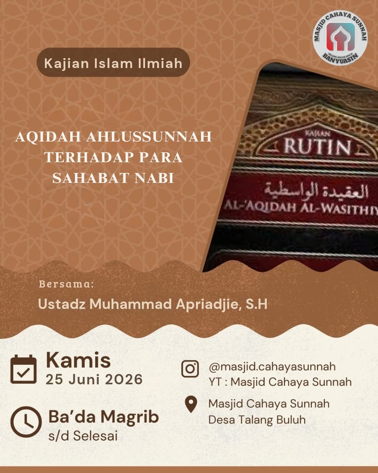 AQIDAH AHLUSSUNNAH TERHADAP PARA SAHABAT NABI
