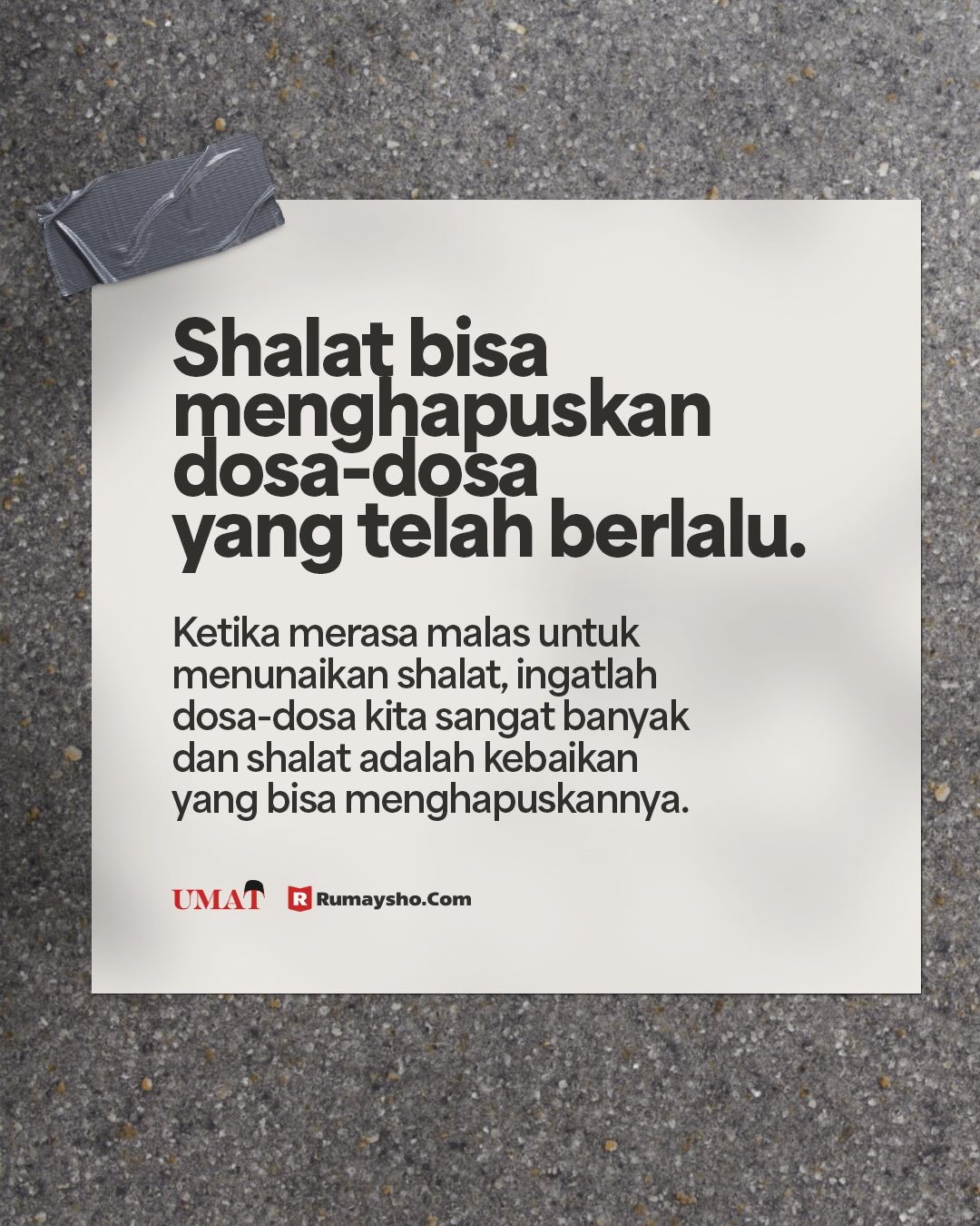 Shalat Itu Menghapus Dosa
