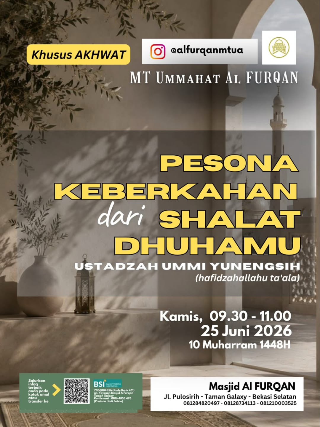 Pesona Keberkahan dari Shalat Dhuhamu