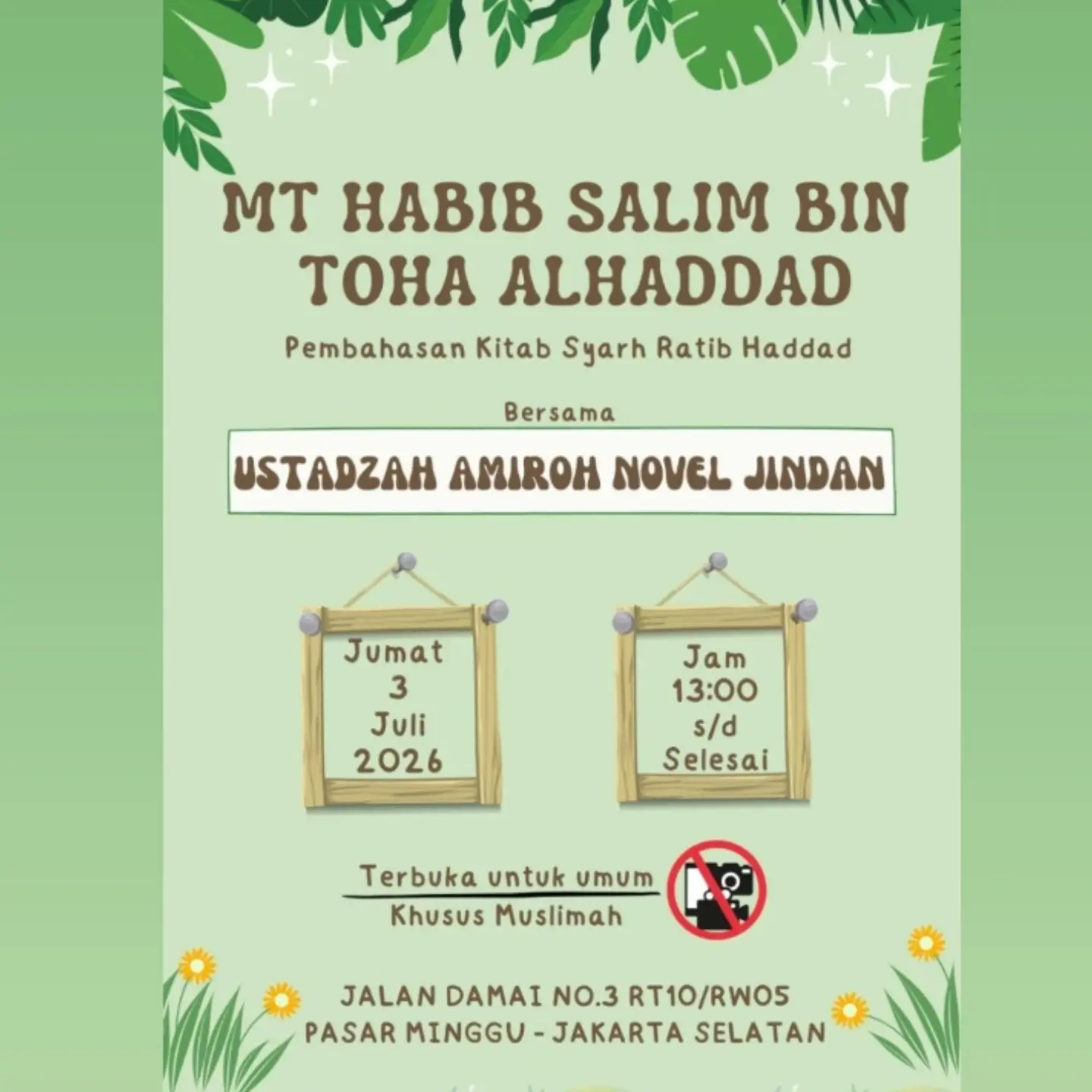 Jadwal Kajian Muslimah