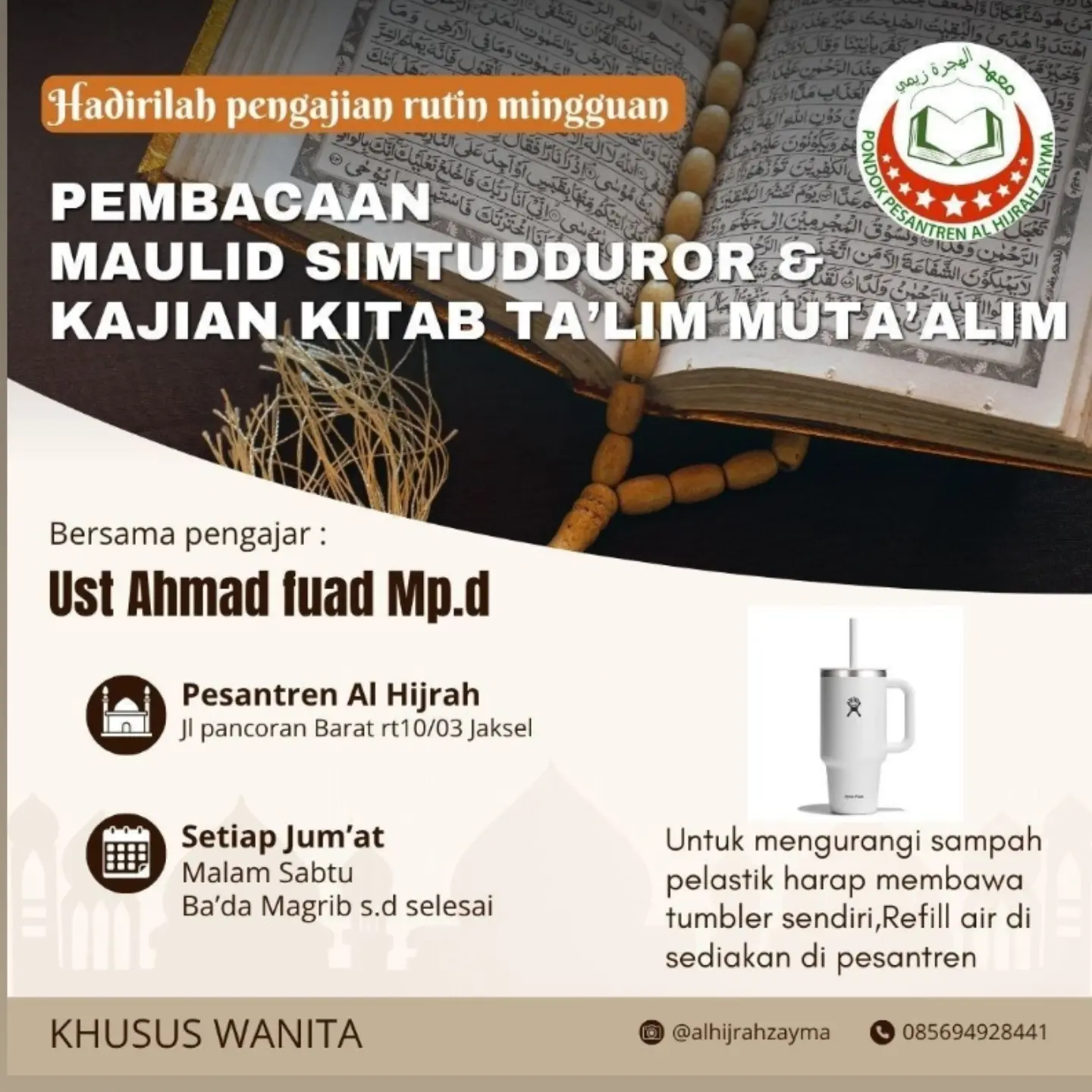Pembacaan Maulid Simtudduror & Kajian Kitab Ta’lim Mut'alim