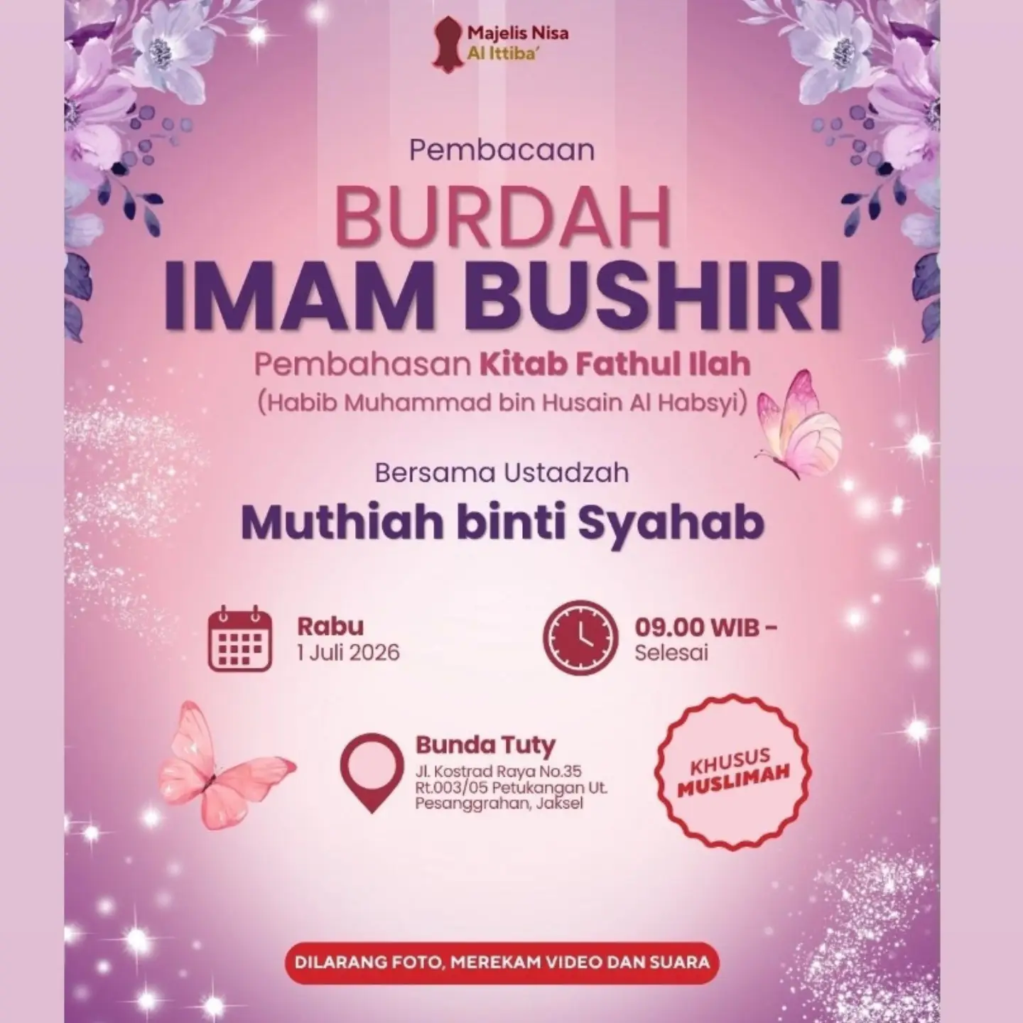 Pembacaan Burdah Imam Busiri