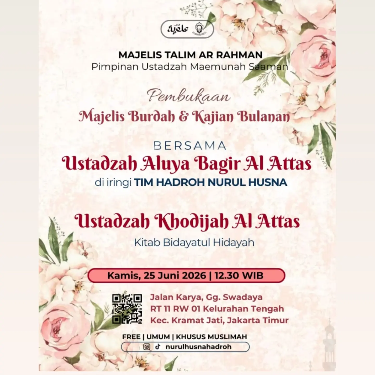Pembukaan Majelis Burdah & Kajian Bulanan
