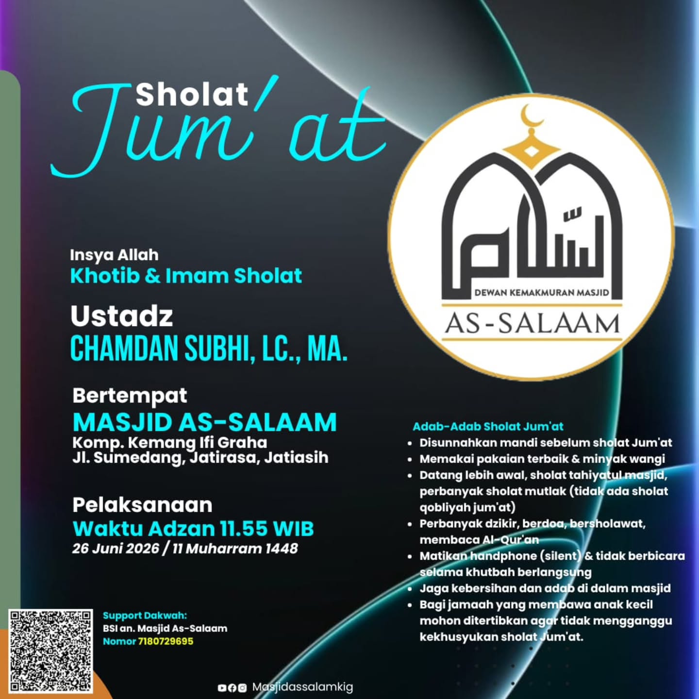 Sholat Jum'at di Masjid AS-SALAAM