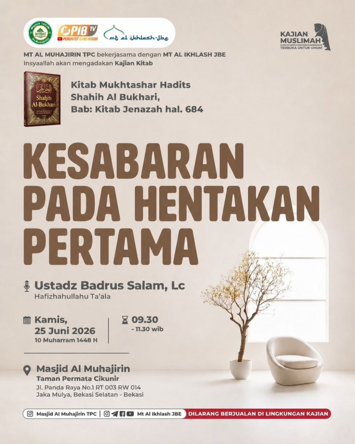 KESABARAN PADA HENTAKAN PERTAMA
