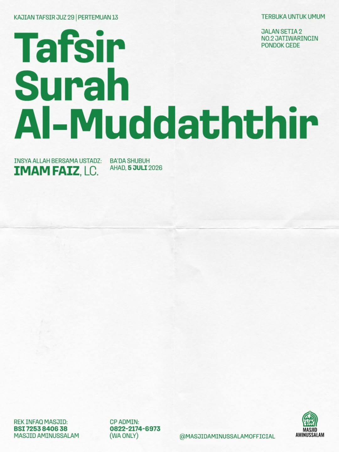 Tafsir Surah Al-Muddaththir