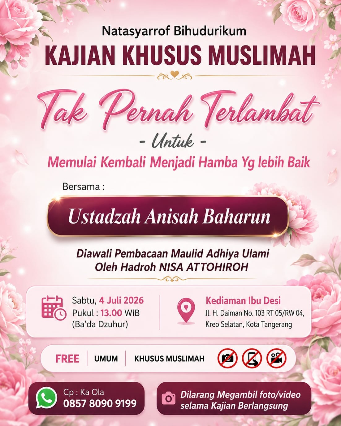 Tak Pernah Terlambat