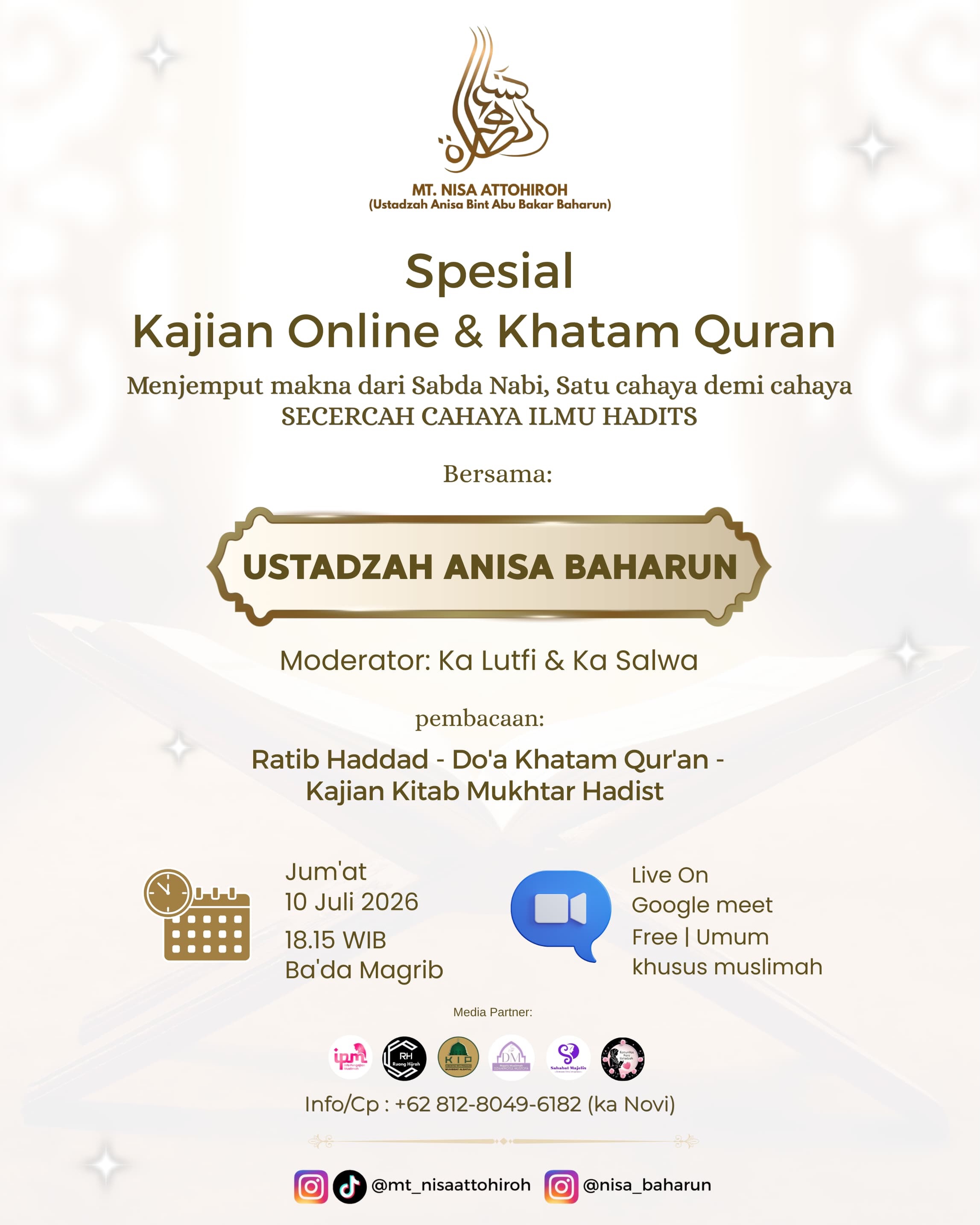 Spesial Kajian Online & Khatam Quran