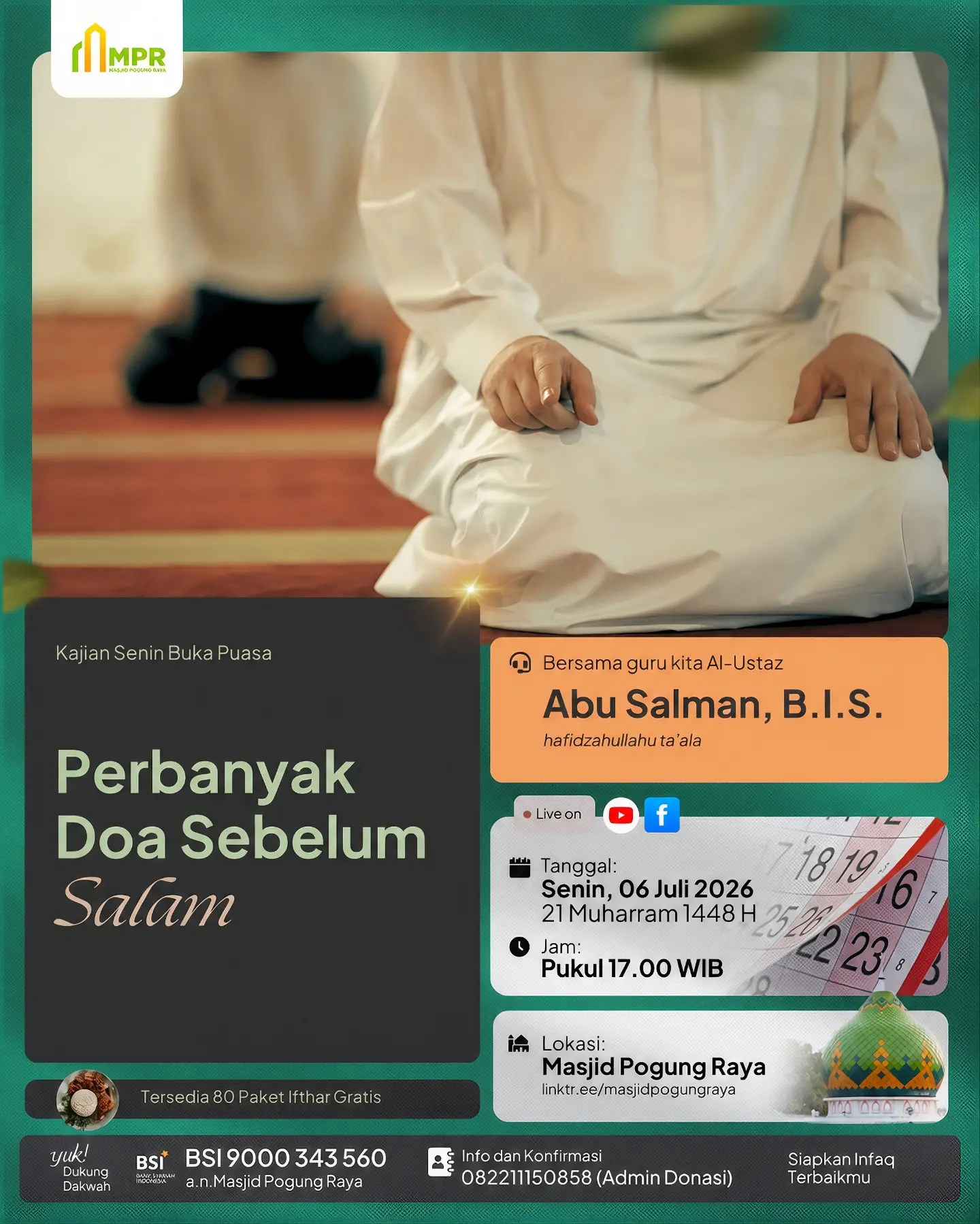 Perbanyak Doa Sebelum Salam