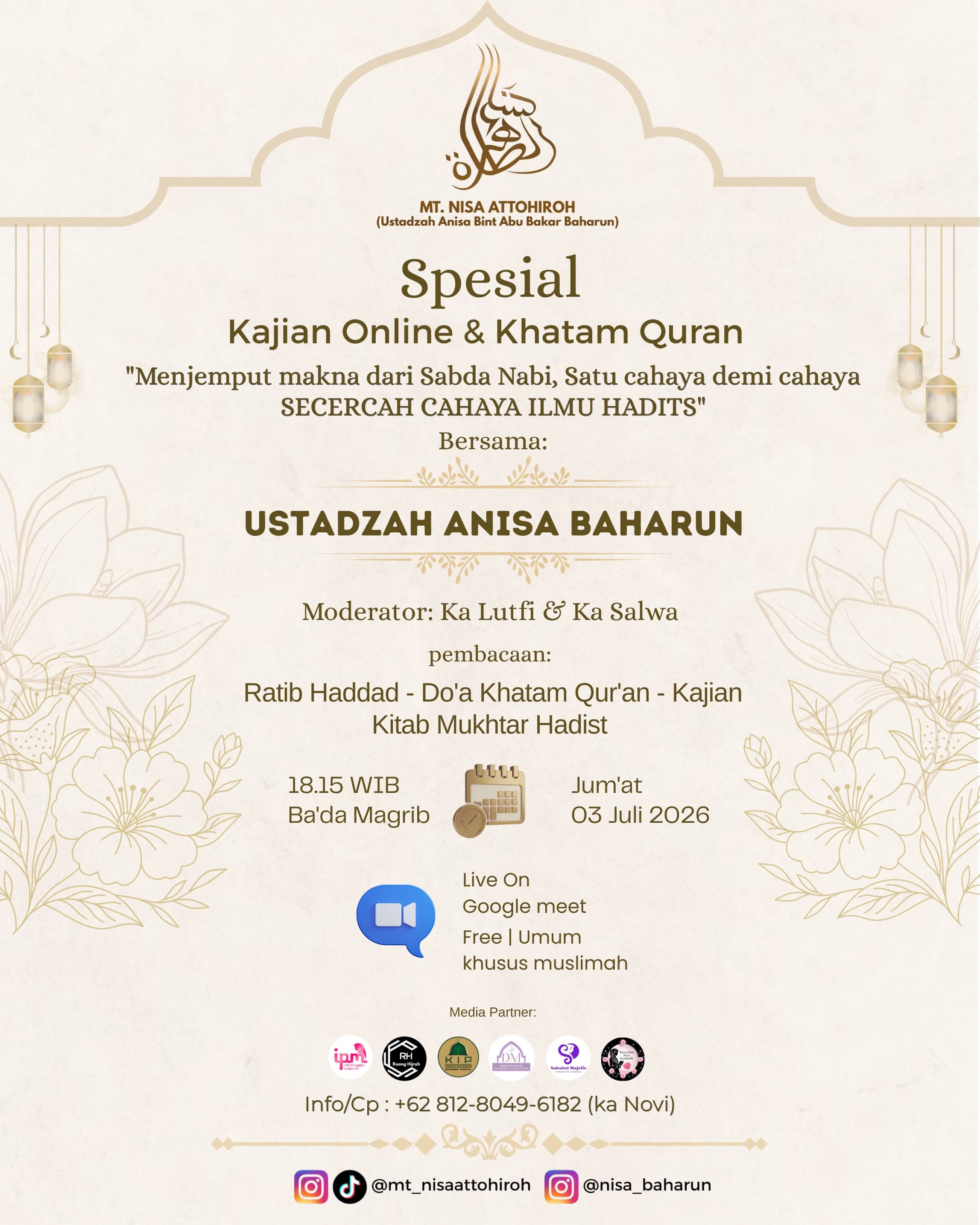 Spesial Kajian Online & Khatam Quran