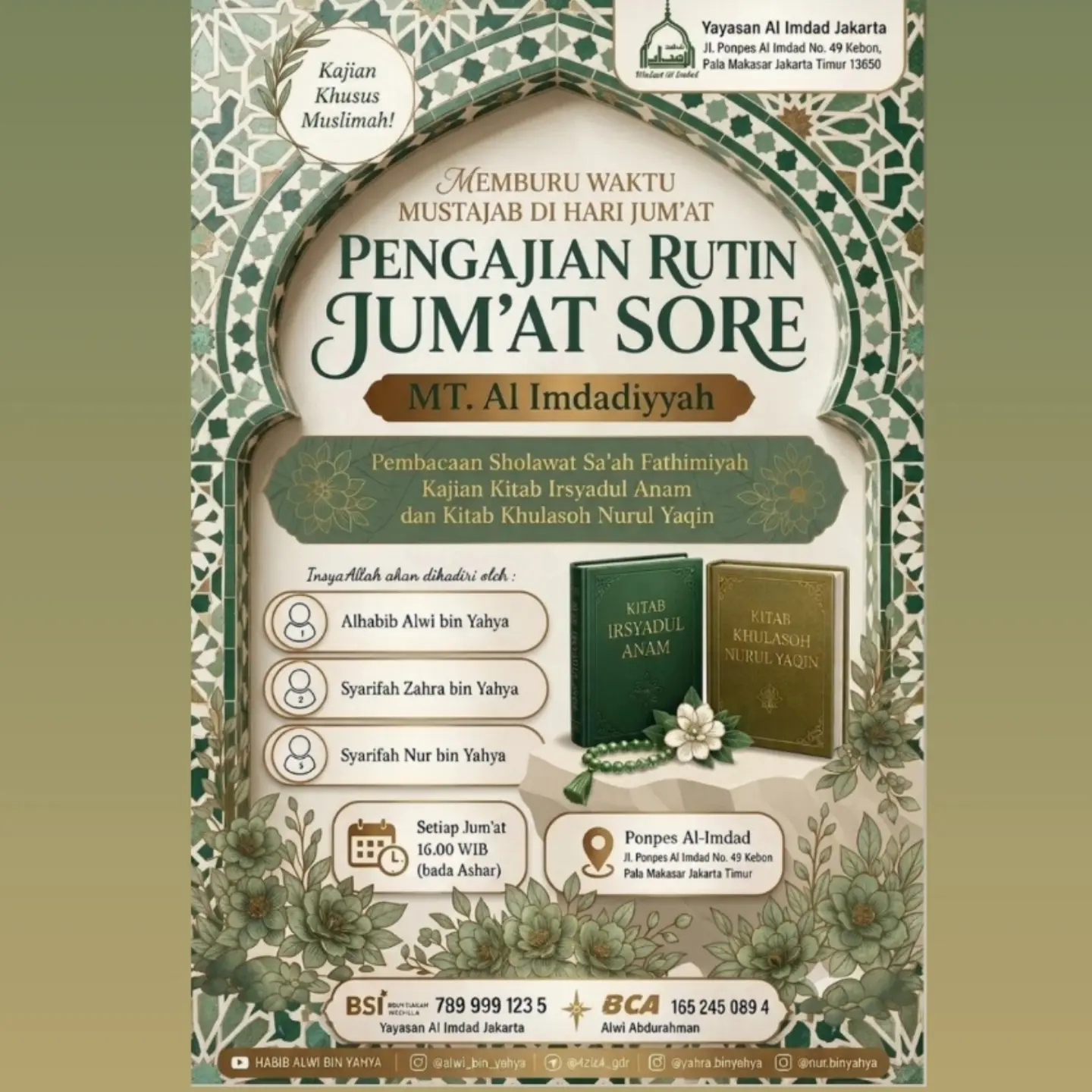 Pengajian Rutin Jum'at Sore