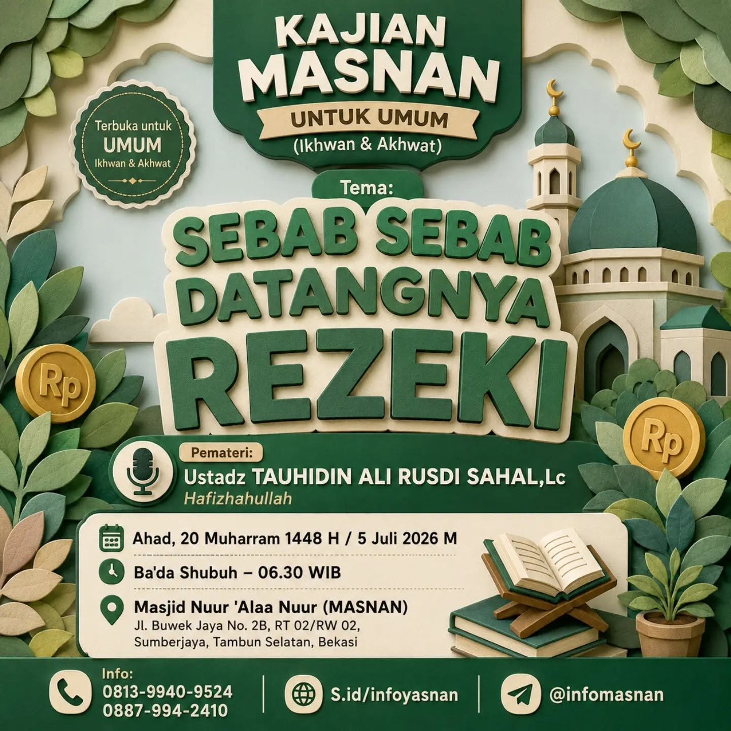 SEBAB SEBAB DATANGNYA REZEKI