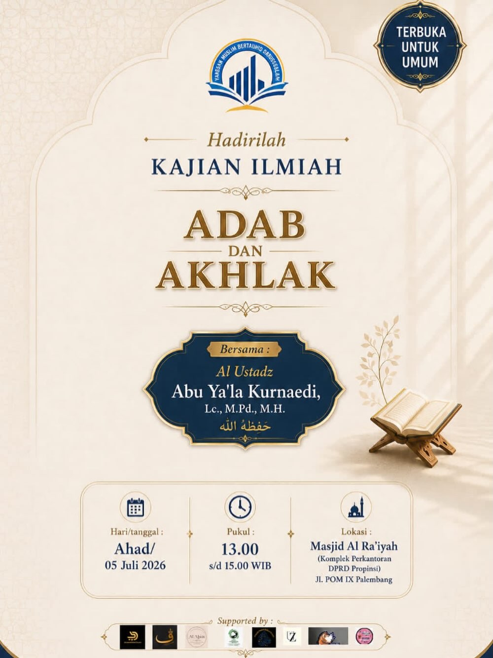 Kajian Ilmiah Adab dan Akhlak