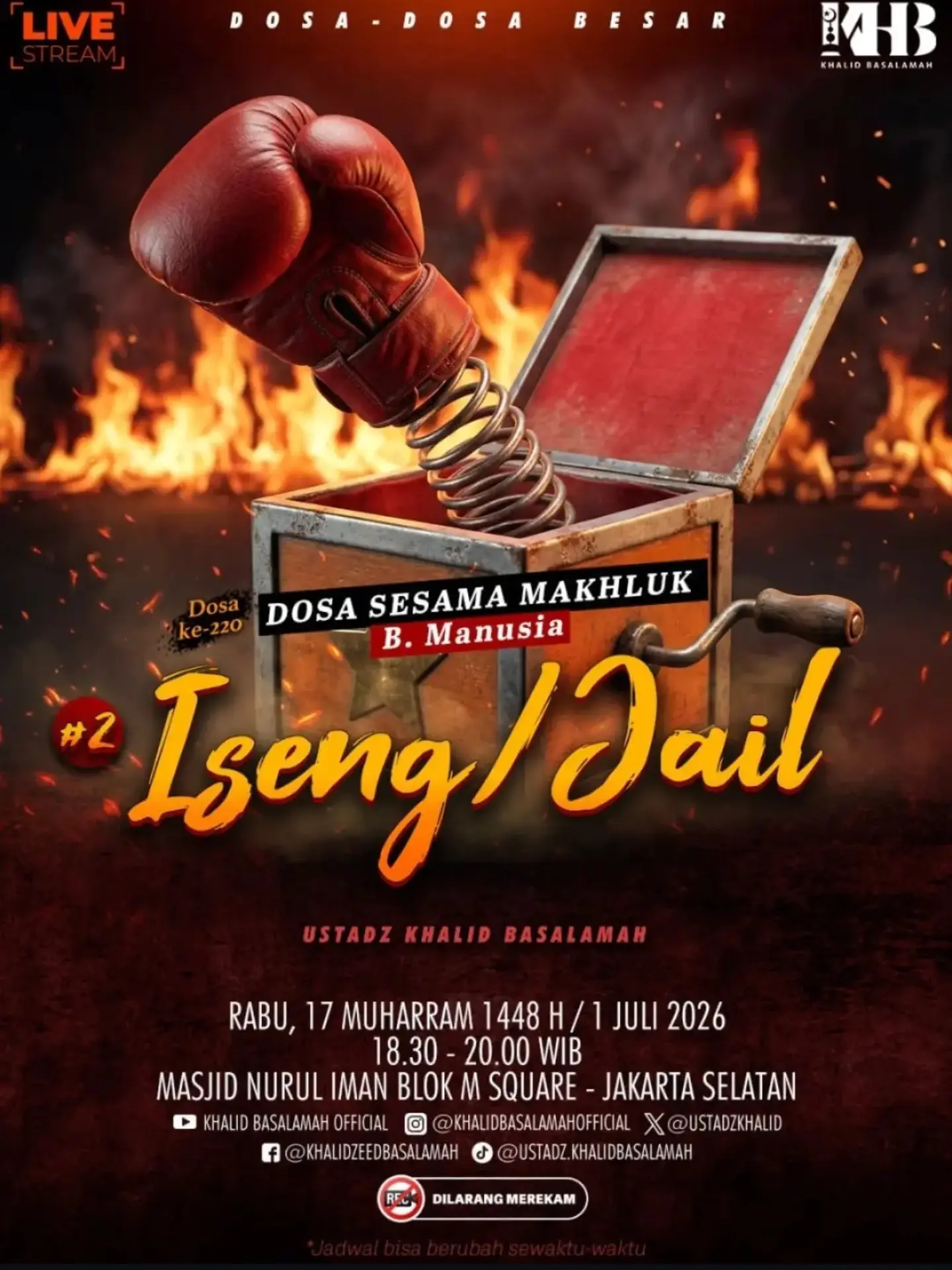 Dosa Sesama Makhluk B. Manusia