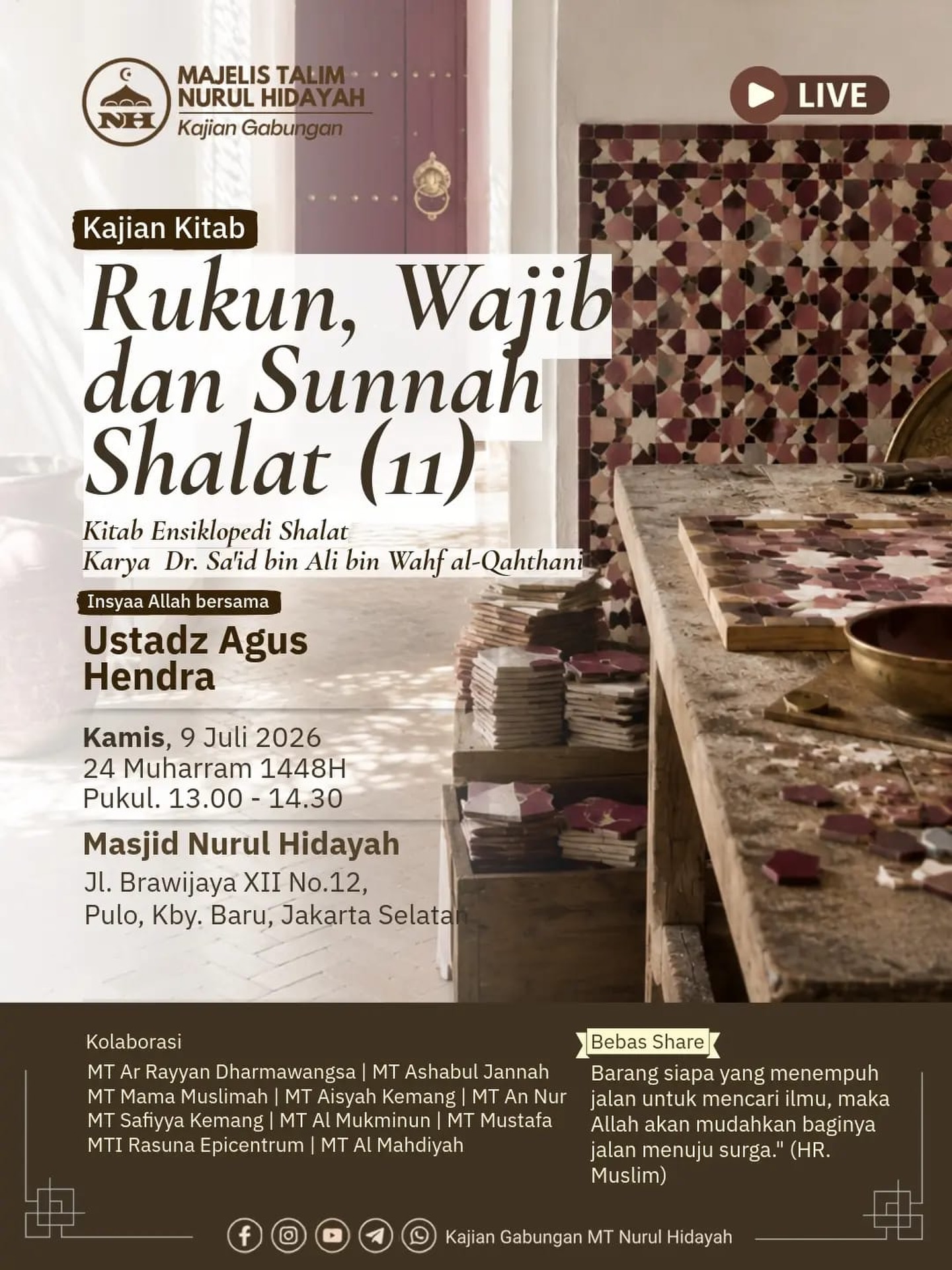Rukun, Wajib dan Sunnah Shalat (11)