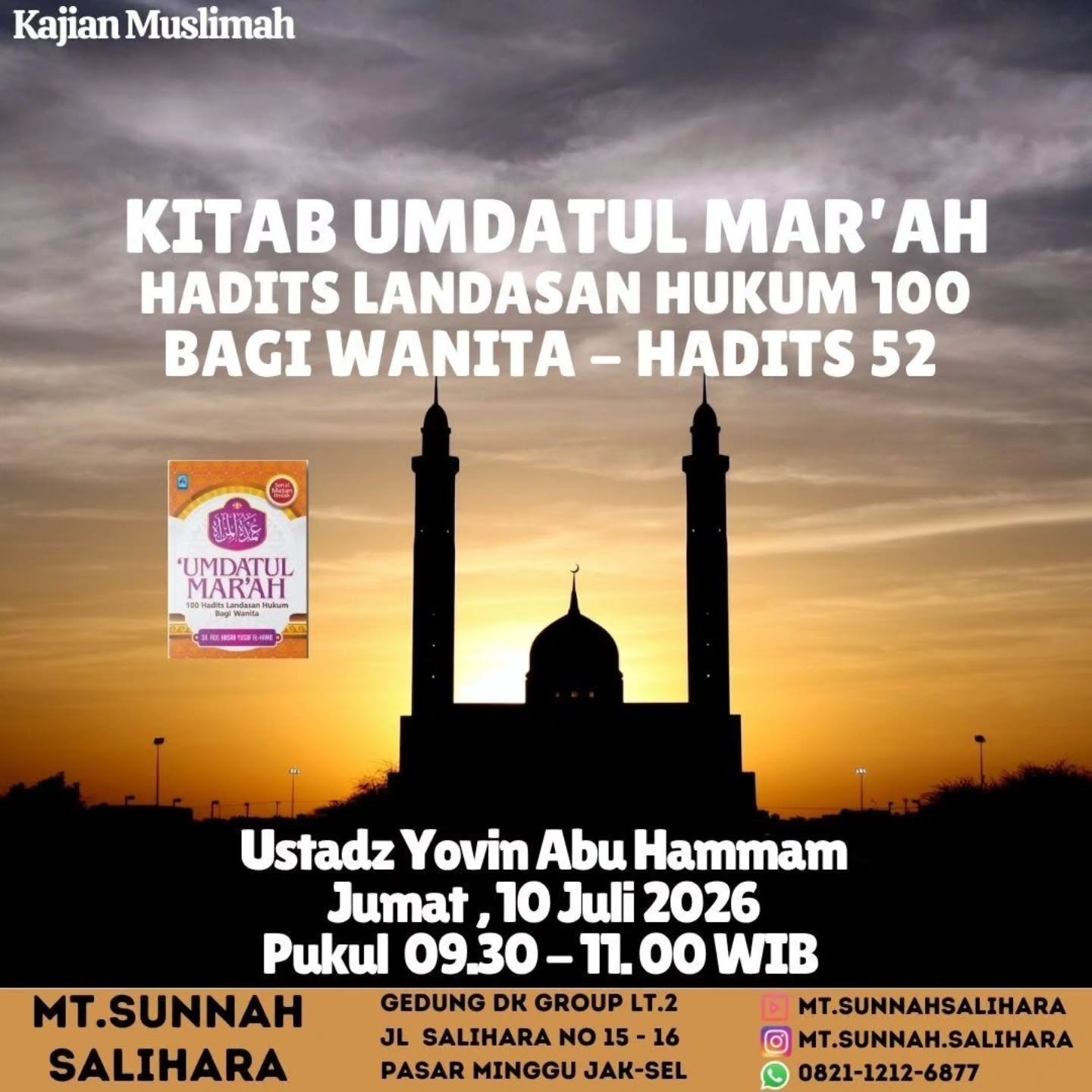 Kitab Umdatul Mar'ah Hadits Landasan Hukum 100 Bagi Wanita - Hadits 52