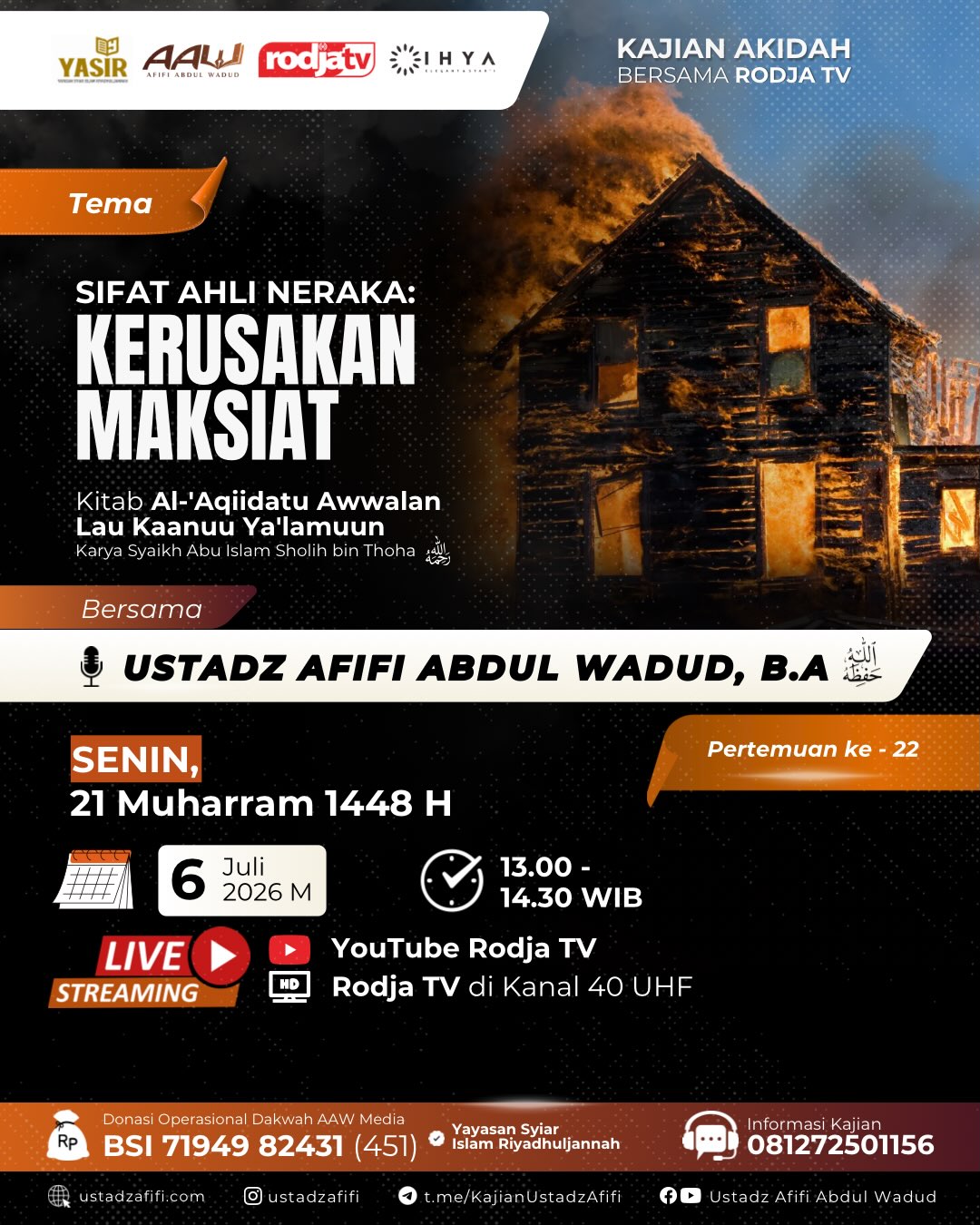 SIFAT AHLI NERAKA: KERUSAKAN MAKSIAT