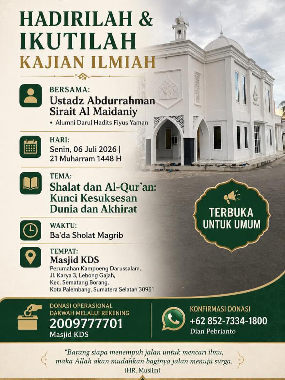 Shalat dan Al-Qur’an: Kunci Kesuksesan Dunia dan Akhirat