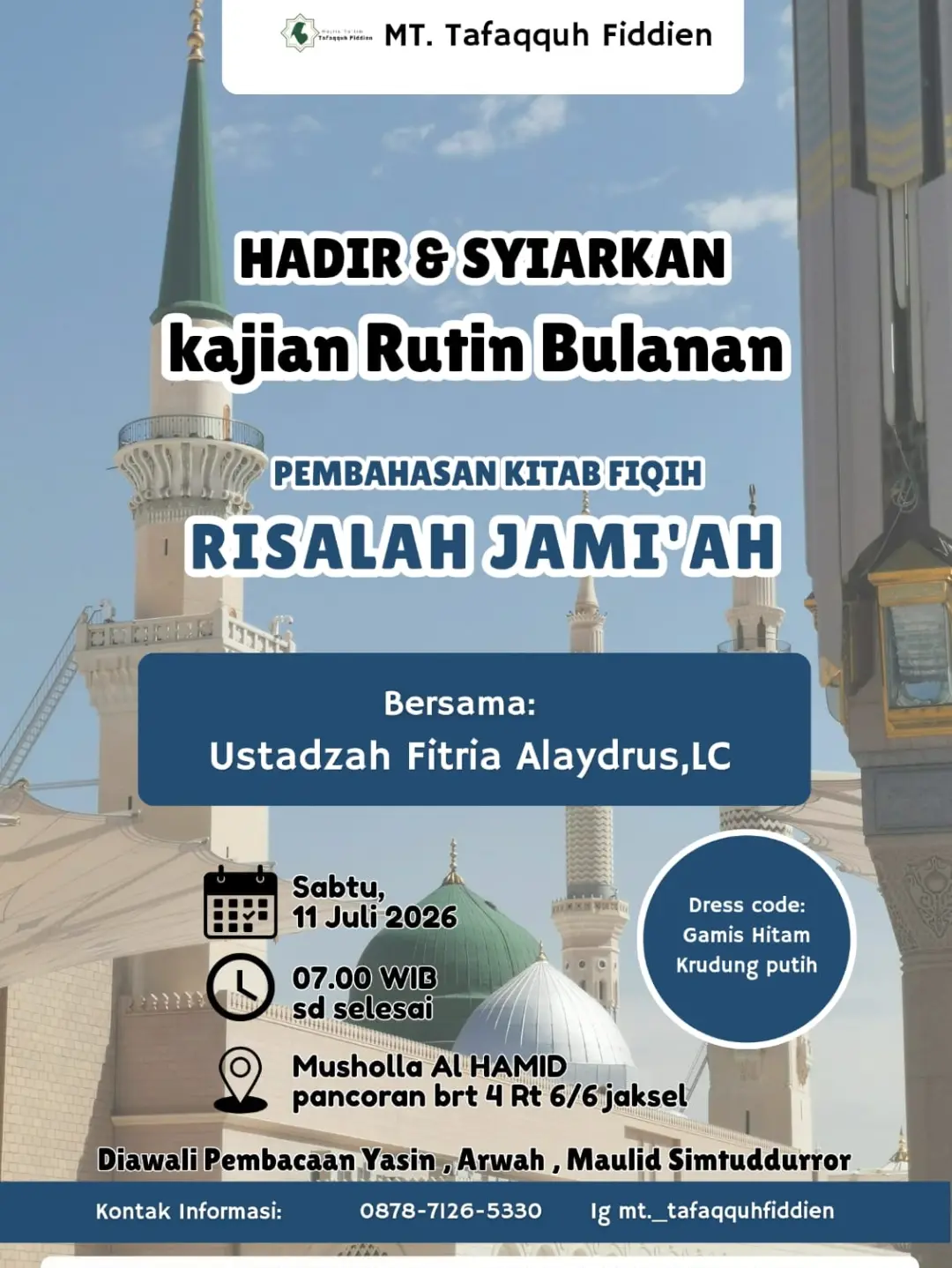 Hadir & Syiarkan kajian rutin bulanan