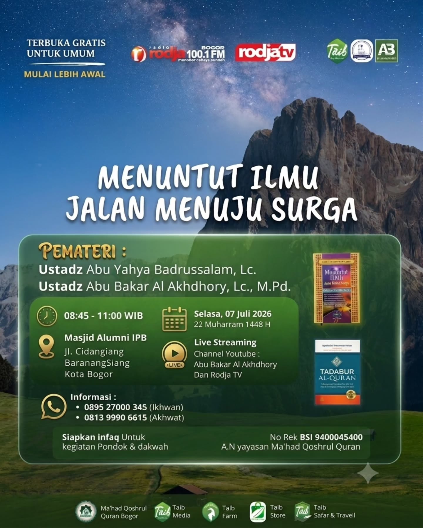 MENUNTUT ILMU JALAN MENUJU SURGA