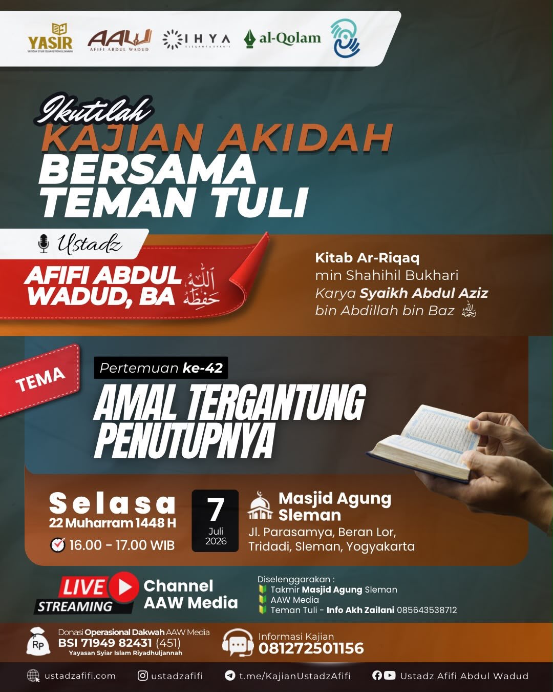 AMAL TERGANTUNG PENUTUPNYA