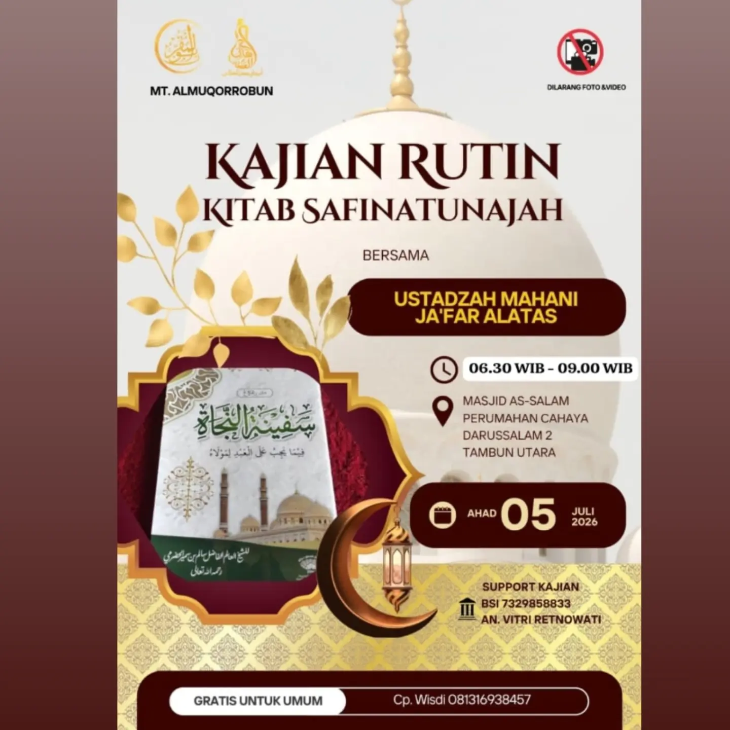 Kajian Rutin Kitab Safinatun Najah