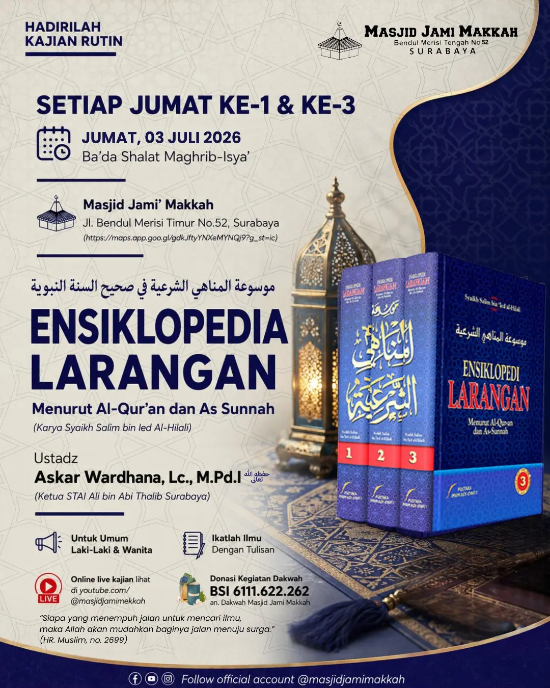 KAJIAN KITAB RUTIN